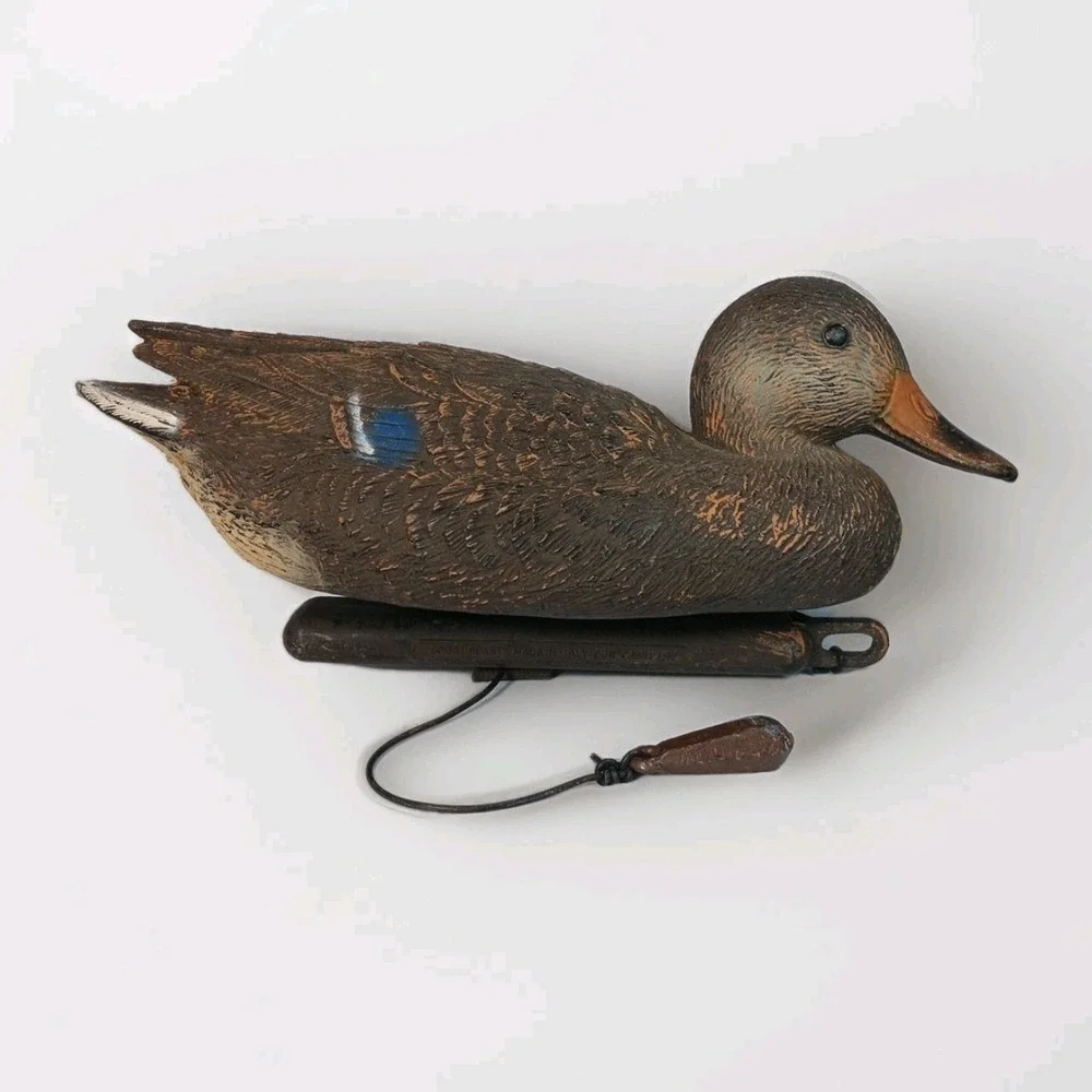 Floating Mallard Hen Duck Decoy With Weight Sport Made in Italy For Carry Lite